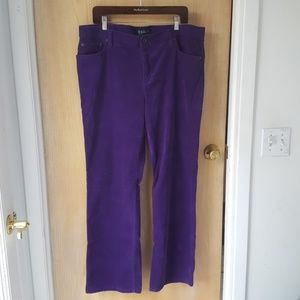 Lauren Jeans Classic Straight Leg, purple, size 18